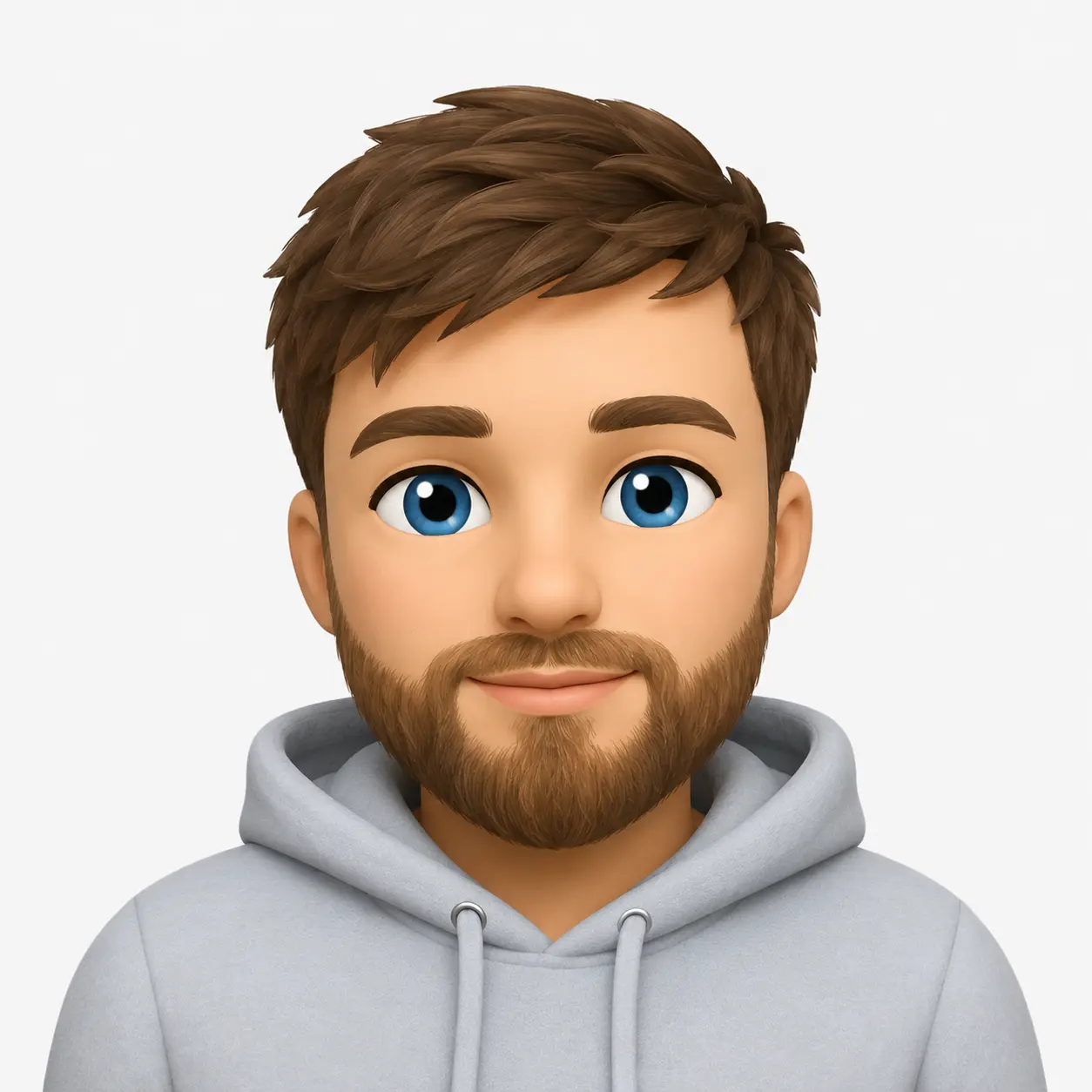 Will's memoji, a cartoon of him smiling